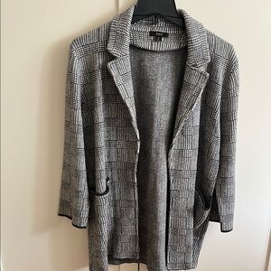J. Crew Monochrome Checkered Jacket